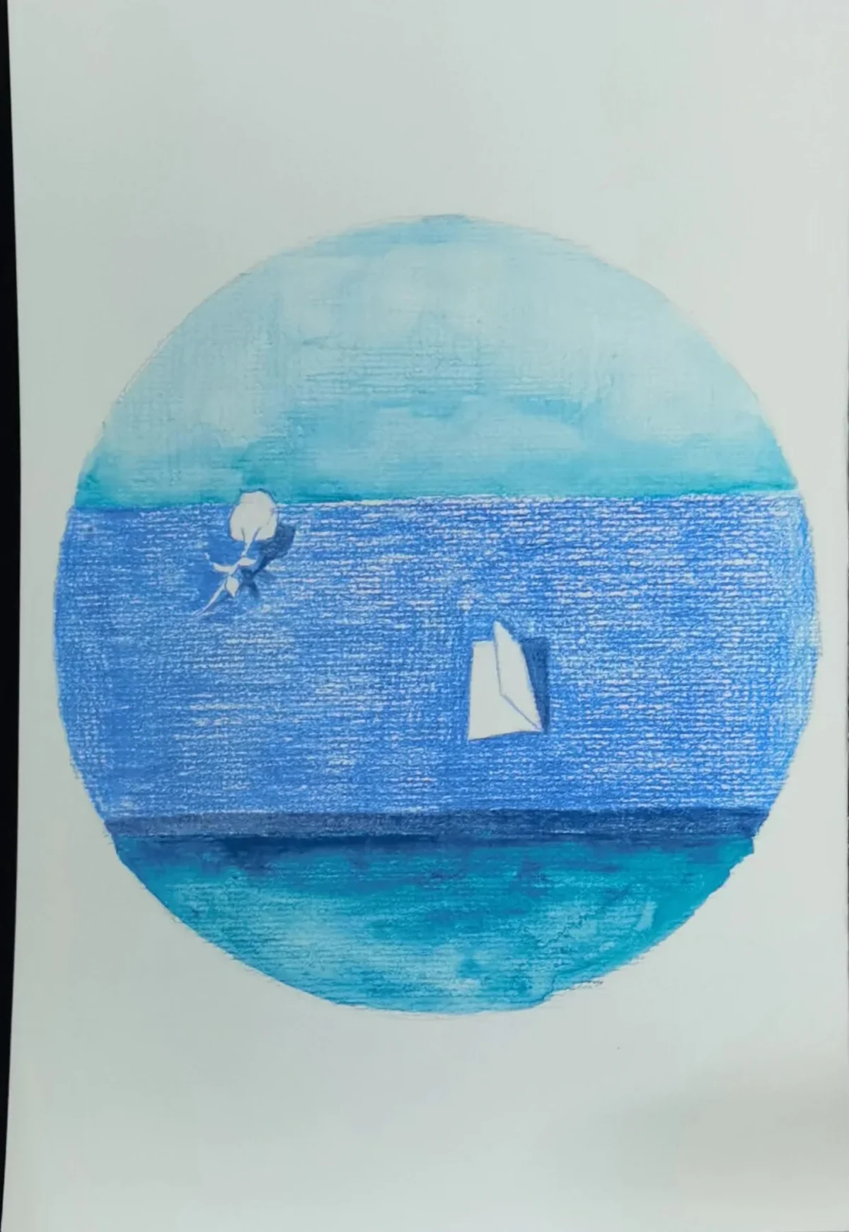 蓝色主题手绘作品四