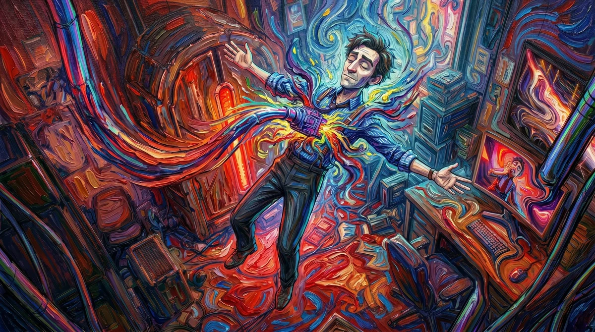 《渲染》创作者被数据流吞没的关键帧